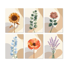 Laden Sie das Bild in den Galerie-Viewer, Mini Serie Malen nach Zahlen 15x20 cm (6 Stück) - Botanische Studie Figured'Art