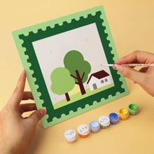 Laden Sie das Bild in den Galerie-Viewer, Mini Serie Malen nach Zahlen 20x20 cm (6 Stück) - Naturstempel-Kollektion