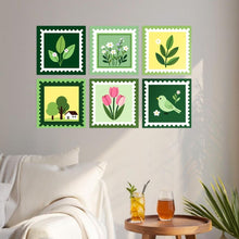 Laden Sie das Bild in den Galerie-Viewer, Mini Serie Malen nach Zahlen 20x20 cm (6 Stück) - Naturstempel-Kollektion