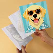 Laden Sie das Bild in den Galerie-Viewer, Mini Serie Malen nach Zahlen 20x20 cm (6 Stück) - Galerie stilvoller Welpen