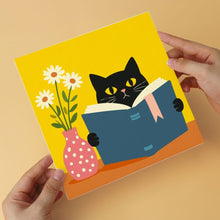 Laden Sie das Bild in den Galerie-Viewer, Mini Serie Malen nach Zahlen 20x20 cm (6 Stück) - Literarische Katzen