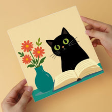 Laden Sie das Bild in den Galerie-Viewer, Mini Serie Malen nach Zahlen 20x20 cm (6 Stück) - Katzen und Blumen