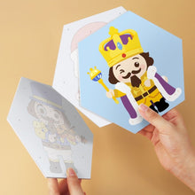 Laden Sie das Bild in den Galerie-Viewer, Mini Serie Malen nach Zahlen - Sechsecke (6 Stück) - Fröhliche kleine Figuren