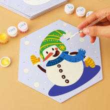 Laden Sie das Bild in den Galerie-Viewer, Mini Serie Malen nach Zahlen - Sechsecke (6 Stück) - Frostige Freunde
