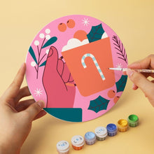 Laden Sie das Bild in den Galerie-Viewer, Mini Serie Malen nach Zahlen - Scheiben Ø20cm (6 Stück) - Kleine fröhliche Wunder