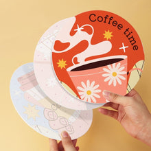 Laden Sie das Bild in den Galerie-Viewer, Mini Serie Malen nach Zahlen - Scheiben Ø20cm (6 Stück) - Warme Kaffeegeschichten