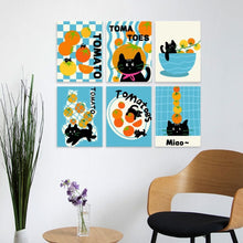 Laden Sie das Bild in den Galerie-Viewer, Mini Serie Malen nach Zahlen 15x20 cm (6 Stück) - Cat-o-mato-Küche