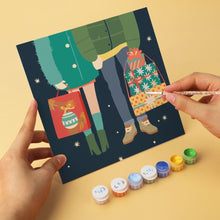 Laden Sie das Bild in den Galerie-Viewer, Mini Serie Malen nach Zahlen 20x20 cm (6 Stück) - Verzauberte Weihnachten