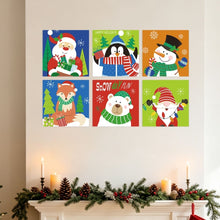 Laden Sie das Bild in den Galerie-Viewer, Mini Serie Malen nach Zahlen 20x20 cm (6 Stück) - Leuchtende Weihnachtsikonen