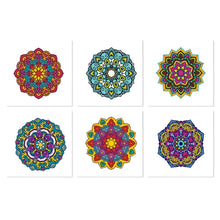 Laden Sie das Bild in den Galerie-Viewer, Mini Serie Malen nach Zahlen 20x20 cm (6 Stück) - Kaleidoskop-Mandalas Figured'Art