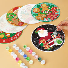 Laden Sie das Bild in den Galerie-Viewer, Mini Serie Malen nach Zahlen - Scheiben Ø20cm (6 Stück) - Weihnachtliche Köstlichkeiten