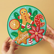 Laden Sie das Bild in den Galerie-Viewer, Mini Serie Malen nach Zahlen - Scheiben Ø20cm (6 Stück) - Weihnachtliche Köstlichkeiten