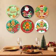 Laden Sie das Bild in den Galerie-Viewer, Mini Serie Malen nach Zahlen - Scheiben Ø20cm (6 Stück) - Weihnachtliche Köstlichkeiten