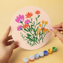 Laden Sie das Bild in den Galerie-Viewer, Mini Serie Malen nach Zahlen - Scheiben Ø20cm (6 Stück) - Der geheime Garten