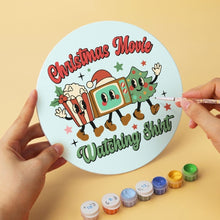 Laden Sie das Bild in den Galerie-Viewer, Mini Serie Malen nach Zahlen - Scheiben Ø20cm (6 Stück) - Herzliche Weihnachtswünsche