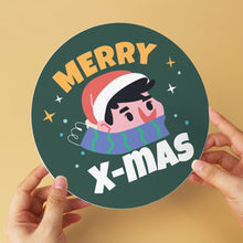Laden Sie das Bild in den Galerie-Viewer, Mini Serie Malen nach Zahlen - Scheiben Ø20cm (6 Stück) - Weihnachtsfreude 2