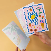 Laden Sie das Bild in den Galerie-Viewer, Mini Serie Malen nach Zahlen 15x20 cm (6 Stück) - Fruchtiges Picknick