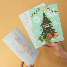 Laden Sie das Bild in den Galerie-Viewer, Mini Serie Malen nach Zahlen 15x20 cm (6 Stück) - Weihnachten in Mint