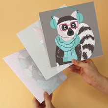 Laden Sie das Bild in den Galerie-Viewer, Mini Serie Malen nach Zahlen 20x20 cm (6 Stück) - Coole kleine Tiere