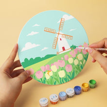 Laden Sie das Bild in den Galerie-Viewer, Mini Serie Malen nach Zahlen - Scheiben Ø20cm (6 Stück) - Traumhafte Landschaften 1