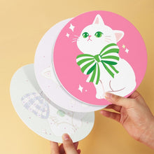 Laden Sie das Bild in den Galerie-Viewer, Mini Serie Malen nach Zahlen - Scheiben Ø20cm (6 Stück) - Bänder und Katzen