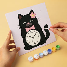 Laden Sie das Bild in den Galerie-Viewer, Mini Serie Malen nach Zahlen 20x20 cm (6 Stück) - Tick-Tack-Katzen