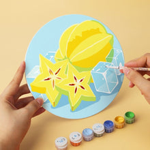 Laden Sie das Bild in den Galerie-Viewer, Mini Serie Malen nach Zahlen - Scheiben Ø20cm (6 Stück) - Gefrorene Früchte