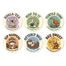 Laden Sie das Bild in den Galerie-Viewer, Mini Serie Malen nach Zahlen - Scheiben Ø20cm (6 Stück) - Kleine glückliche Seelen Figured'Art