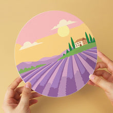 Laden Sie das Bild in den Galerie-Viewer, Mini Serie Malen nach Zahlen - Scheiben Ø20cm (6 Stück) - Traumhafte Landschaften 2