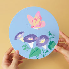Laden Sie das Bild in den Galerie-Viewer, Mini Serie Malen nach Zahlen - Scheiben Ø20cm (6 Stück) - Pastellschmetterlinge 2