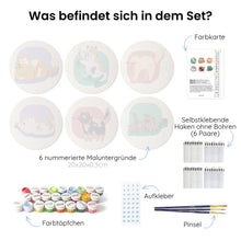 Laden Sie das Bild in den Galerie-Viewer, Mini Serie Malen nach Zahlen 15x20 cm (6 Stück) - Gipfel im Sonnenuntergang