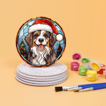 Laden Sie das Bild in den Galerie-Viewer, Malen nach Zahlen 10 cm Untersetzer (6 Stück) - Weihnachtstiere
