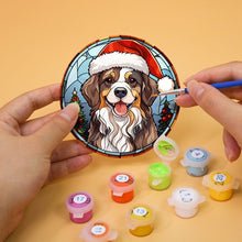 Laden Sie das Bild in den Galerie-Viewer, Malen nach Zahlen 10 cm Untersetzer (6 Stück) - Weihnachtstiere