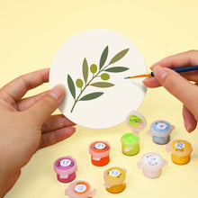 Laden Sie das Bild in den Galerie-Viewer, Malen nach Zahlen 10cm Untersetzer (6 Stück) - Mediterrane Aromen