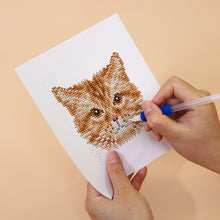 Laden Sie das Bild in den Galerie-Viewer, Mini Diamond Painting 15x20 cm (4 Stück) - Katzenfreunde
