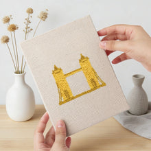 Laden Sie das Bild in den Galerie-Viewer, Punch Needle Set (4 Stück) mit Rahmen - Welt Sehenswürdigkeiten Set