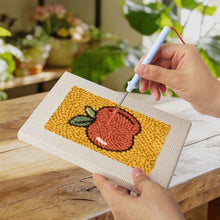 Laden Sie das Bild in den Galerie-Viewer, Punch Needle Set (4 Stück) mit Rahmen - Mittagspause