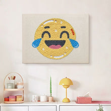Laden Sie das Bild in den Galerie-Viewer, Punch Needle mit Rahmen - Emoji Spaß