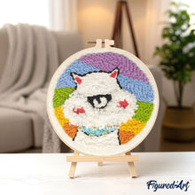 Laden Sie das Bild in den Galerie-Viewer, Punch Needle Flauschiges Alpaka