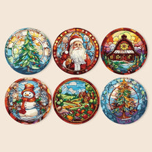 Laden Sie das Bild in den Galerie-Viewer, Malen nach Zahlen 20 cm Tischsets (6 Stück) - Kreatives Weihnachtsgeschenk