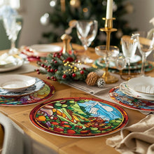 Laden Sie das Bild in den Galerie-Viewer, Malen nach Zahlen 20 cm Tischsets (6 Stück) - Kreatives Weihnachtsgeschenk