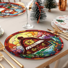 Laden Sie das Bild in den Galerie-Viewer, Malen nach Zahlen 20 cm Tischsets (6 Stück) - Kreatives Weihnachtsgeschenk