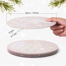 Laden Sie das Bild in den Galerie-Viewer, Malen nach Zahlen 20 cm Tischsets (6 Stück) - Kreatives Weihnachtsgeschenk