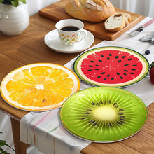 Laden Sie das Bild in den Galerie-Viewer, Malen nach Zahlen 20 cm Tischsets (6 Stück) - Tropische Fruchtscheibe
