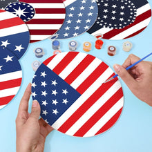 Laden Sie das Bild in den Galerie-Viewer, Malen nach Zahlen 20 cm Tischsets (6 Stück) - Amerikanische Flagge