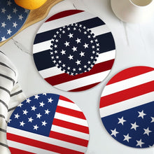 Laden Sie das Bild in den Galerie-Viewer, Malen nach Zahlen 20 cm Tischsets (6 Stück) - Amerikanische Flagge