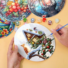 Laden Sie das Bild in den Galerie-Viewer, Malen nach Zahlen 20 cm Tischsets (4 Stück) - Feiertage und Natur