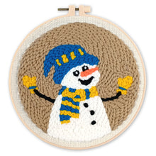 Laden Sie das Bild in den Galerie-Viewer, Punch Needle set Glücklicher Schneemann