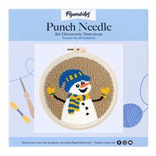 Laden Sie das Bild in den Galerie-Viewer, Punch Needle Glücklicher Schneemann