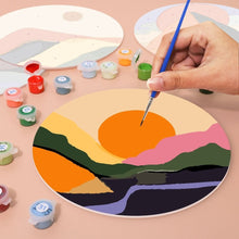 Laden Sie das Bild in den Galerie-Viewer, Malen nach Zahlen 20 cm Tischsets (6 Stück) - Moderner Abstrakter Berg